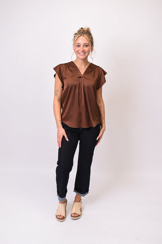 New Chapter Blouse in Chocolate