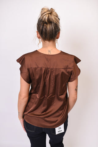 New Chapter Blouse in Chocolate