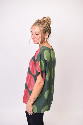All About Those Dots Blouse in Green