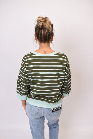 Love Those Stripes in Olive