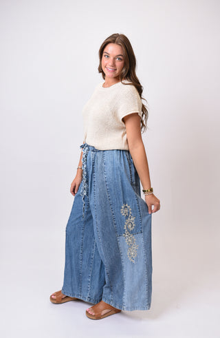 Effortless Edge Denim Pants