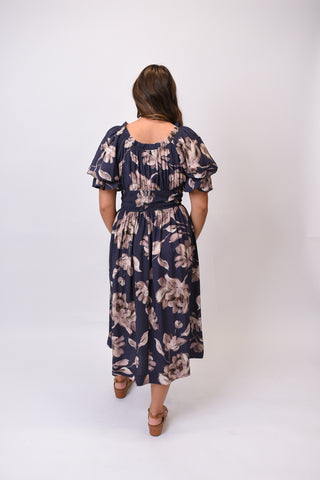 Stargazer Floral Print Midi