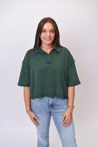 Cold Chill Pullover in Green