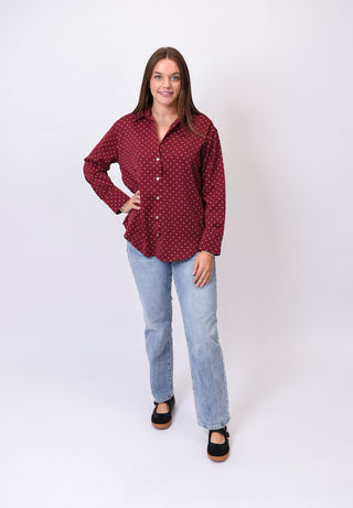 Polka Night Blouse