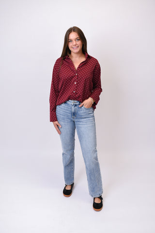 Polka Night Blouse