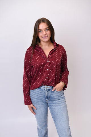 Polka Night Blouse