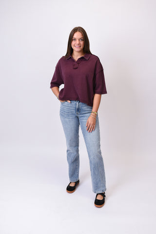 Cold Chill Pullover in Cherry