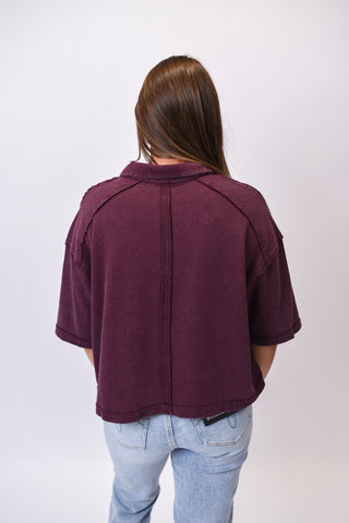 Cold Chill Pullover in Cherry