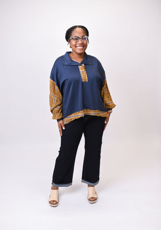 Mixing It Up Plaid Pullover