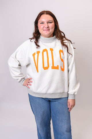 Tennessee Vols Reversible Mock Neck Sweatshirt