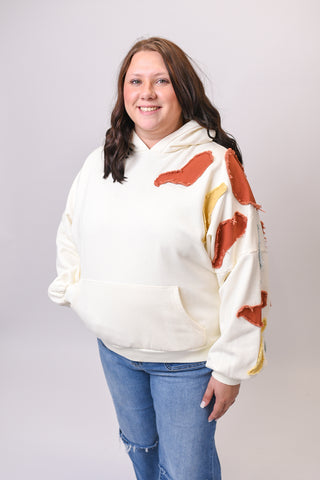 Celestial Sky Patchwork Hoodie