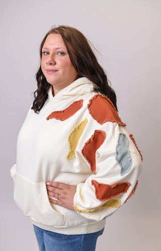 Celestial Sky Patchwork Hoodie