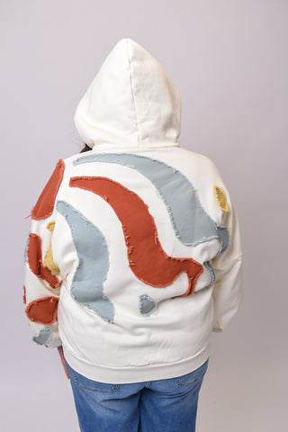 Celestial Sky Patchwork Hoodie