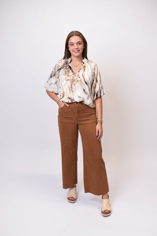Ease Into It Pants in Coffee