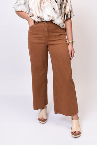 Ease Into It Pants in Coffee