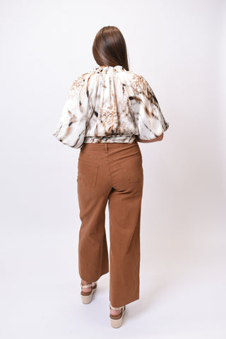 Ease Into It Pants in Coffee
