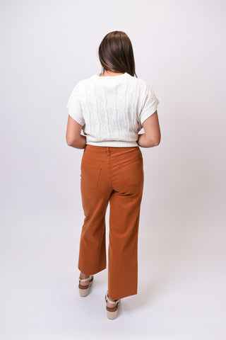Ease Into It Pants in Brick