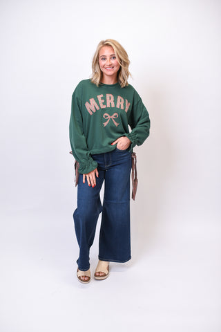 Merry Bowtie Sweatshirt