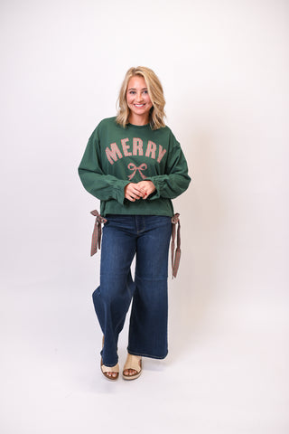 Merry Bowtie Sweatshirt