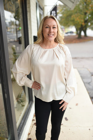 Dramatic Fashion Satin Top