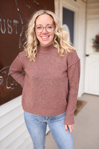 The Perfect Mock Turtleneck Sweater