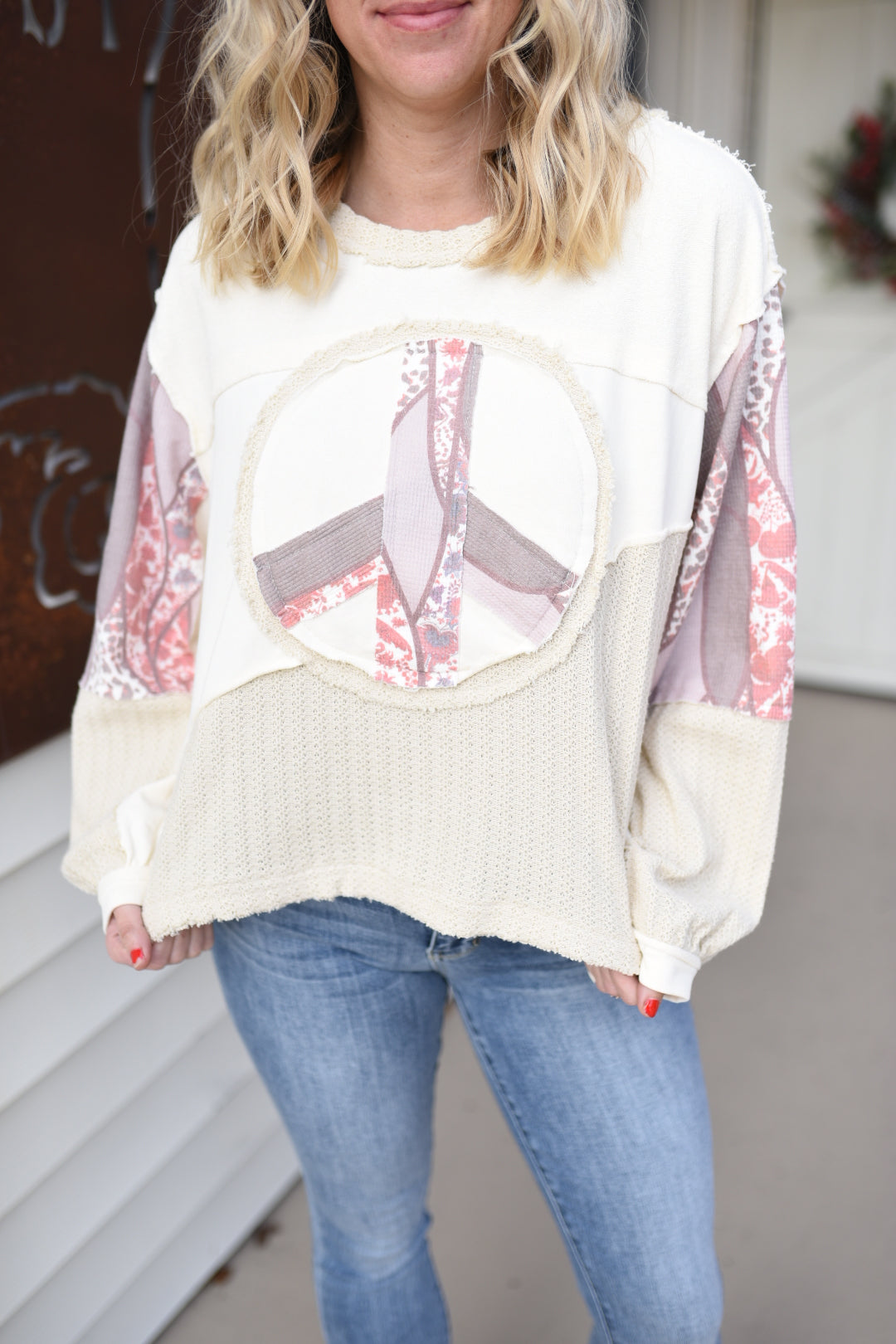A Frayed Peace Contrasting Pullover
