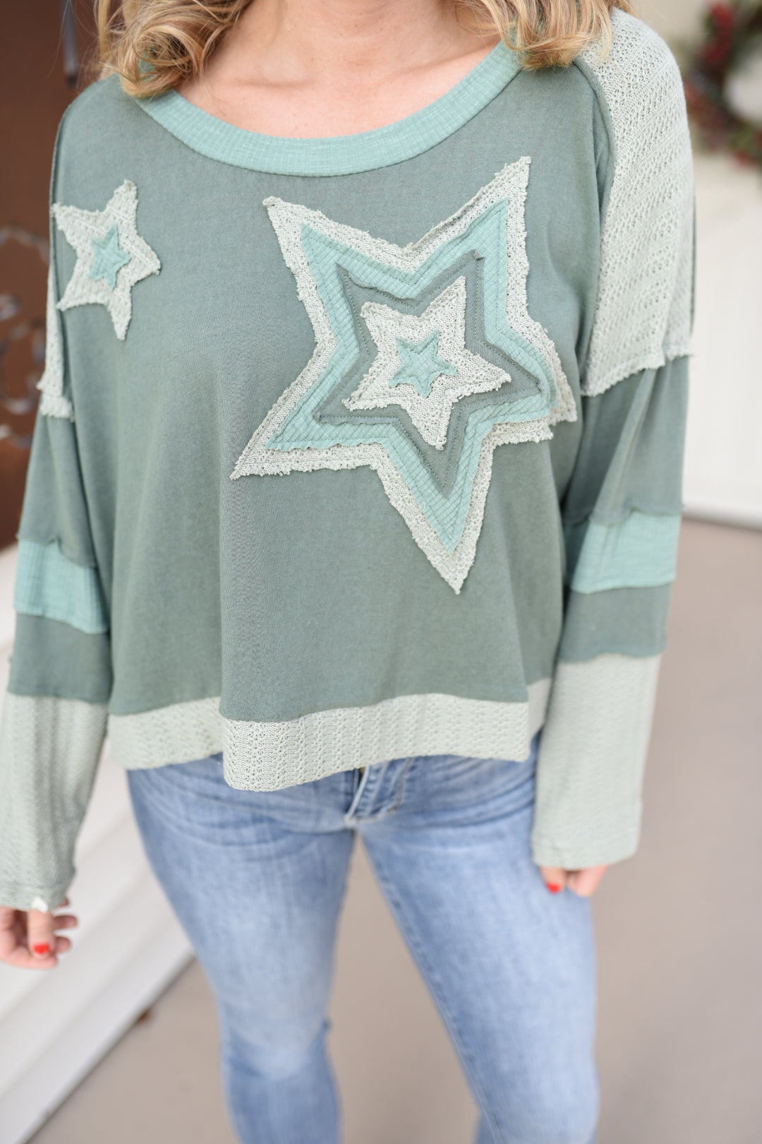 Count The Stars Contrasting Pullover