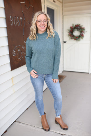 The Perfect Mock Turtleneck Sweater