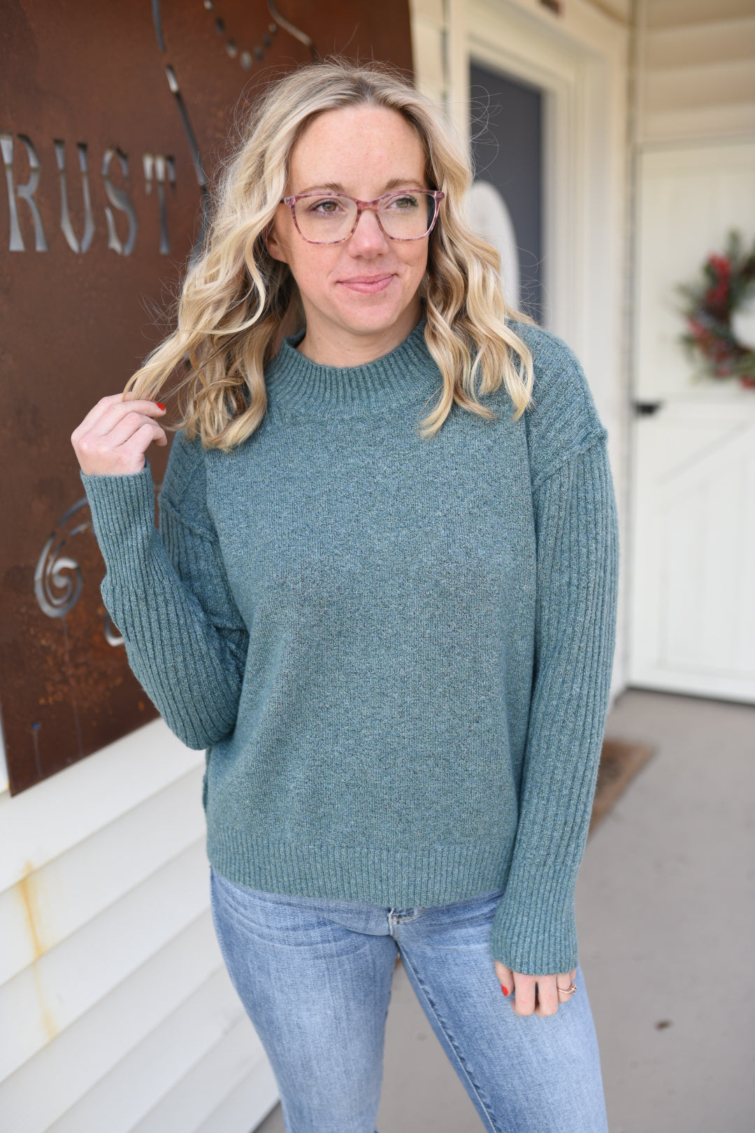 The Perfect Mock Turtleneck Sweater