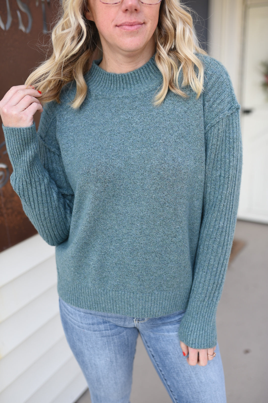 The Perfect Mock Turtleneck Sweater