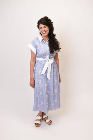 Weekend Guest Midi Dress in Blue
