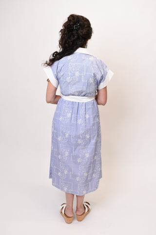 Weekend Guest Midi Dress in Blue