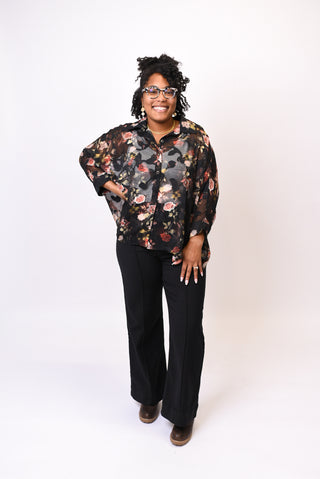 After Hours Floral Blouse