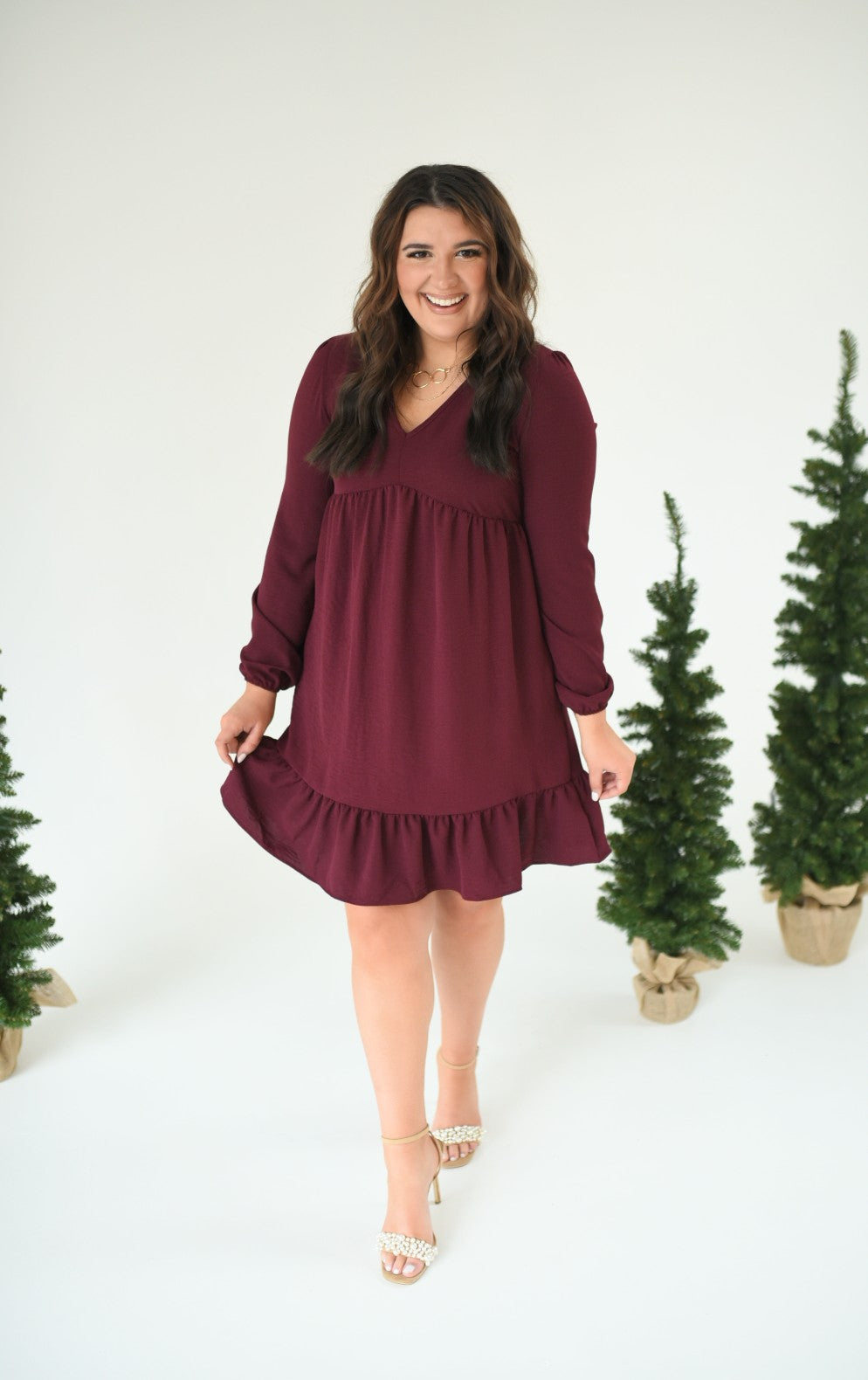 Pour The Wine Babydoll Dress