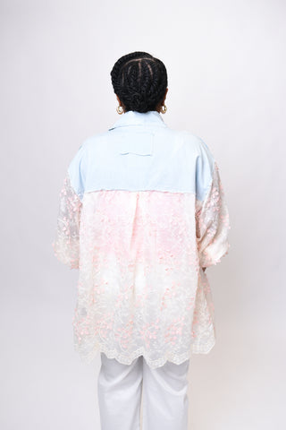 Romantic Vines Button Up Top