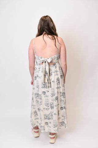 Parisian Getaway Bowtie Sundress