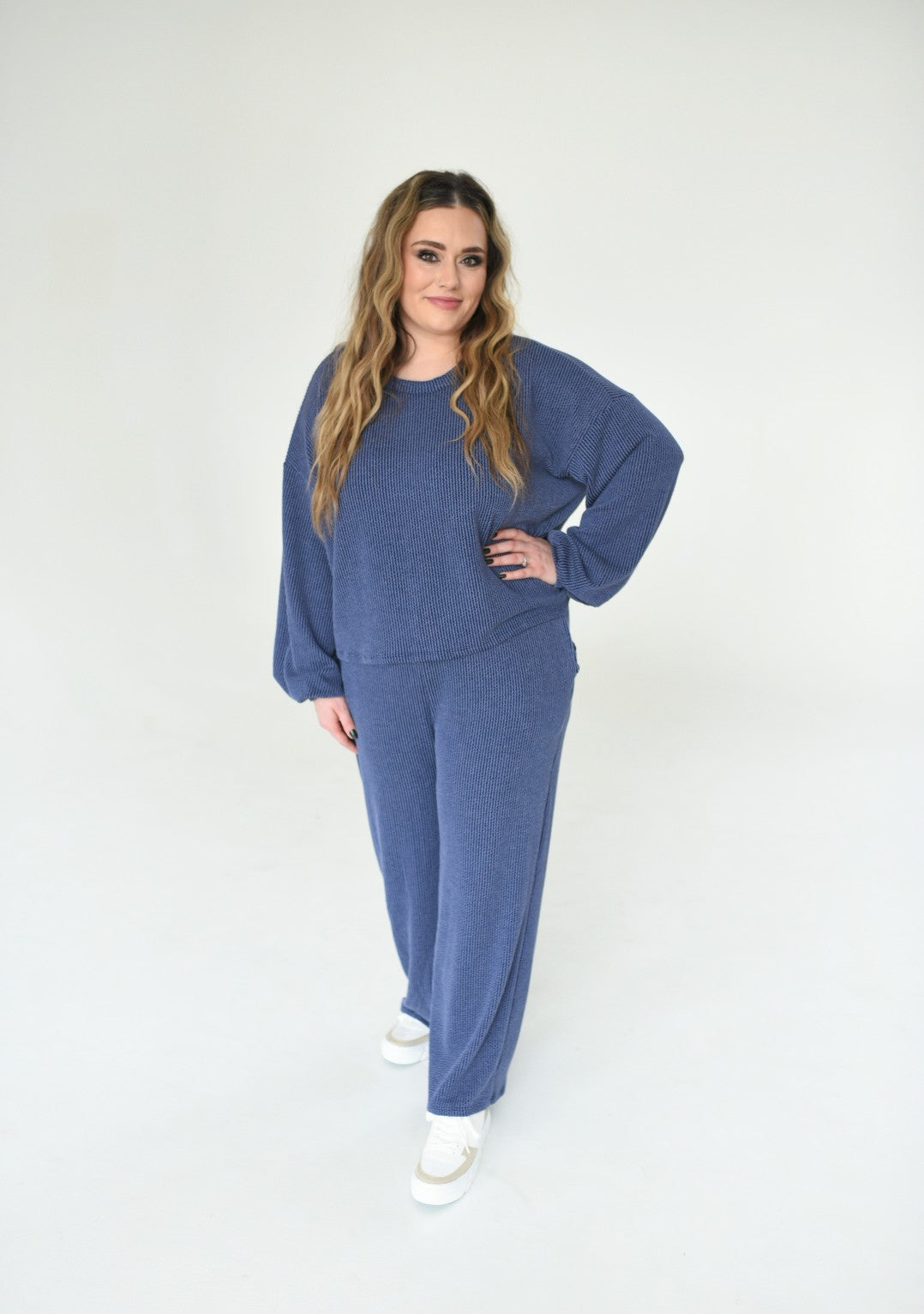 Warm Sea Corded Top &amp; Pant Set