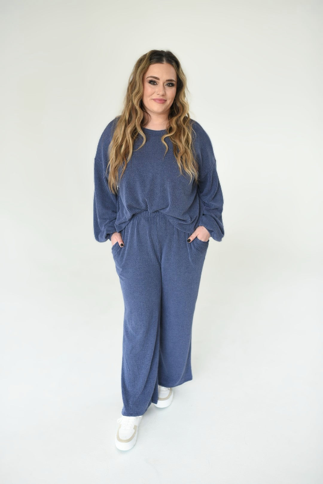 Warm Sea Corded Top &amp; Pant Set