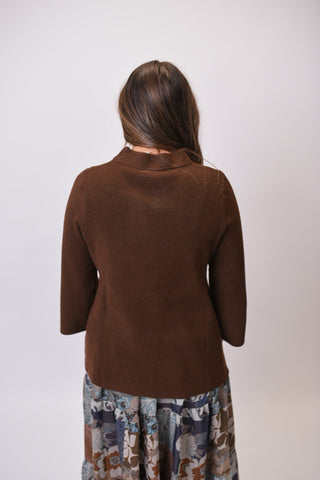The Weekender Sweater in Brown