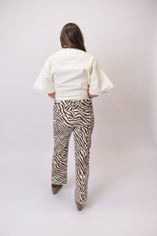 Zippy Zebra Pants in Brown