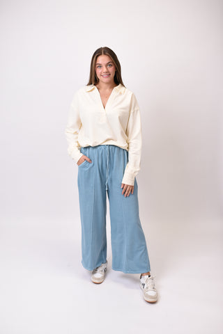 Chill Out Lounge Pants in Blue Grey