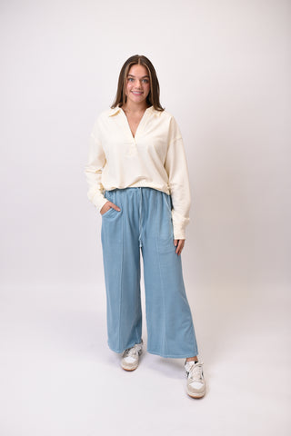 Chill Out Lounge Pants in Blue Grey