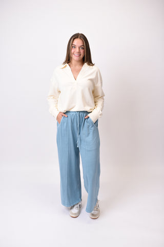 Chill Out Lounge Pants in Blue Grey