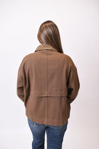 Cottage Lane Jacket In Brown