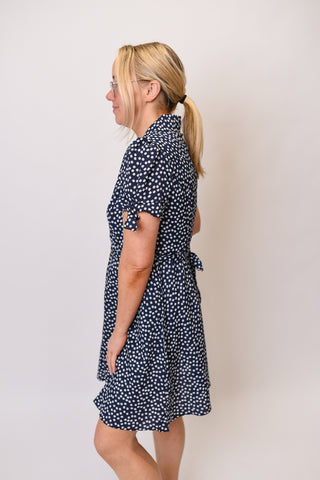 Daisy Chain Navy Dress