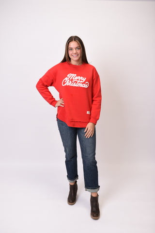 Fuzzy Merry Christmas Pullover