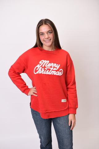 Fuzzy Merry Christmas Pullover