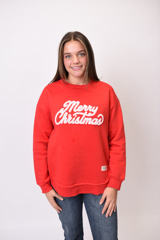 Fuzzy Merry Christmas Pullover