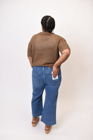 The Scout Crop Wide Leg Mica Jeans