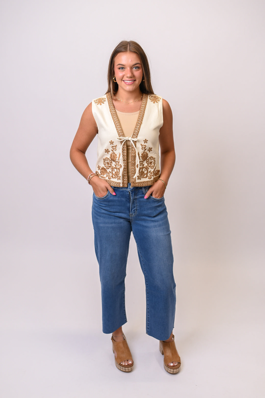 Full Harvest Embroidered Vest